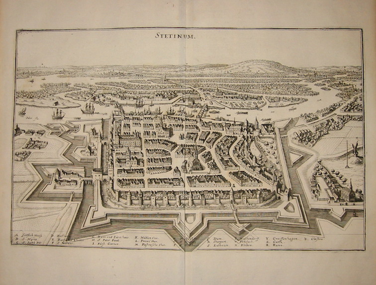 Merian Matthà¤us (1593-1650) Stetinum 1649 Francoforte 